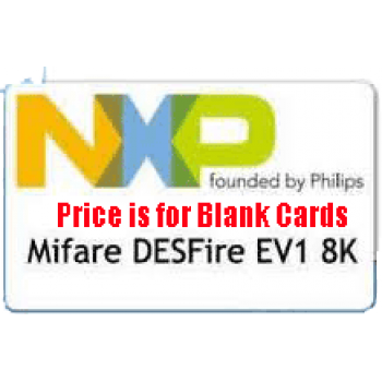 MIFARE® DESFire® 8k Blank PVC Cards - 100 pack